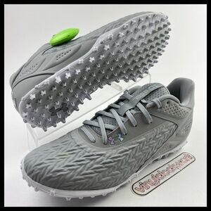 Under Armour UA Yard Turf 3.0 Baseball Shoes Gray Men's Size 10.5 3027448-102